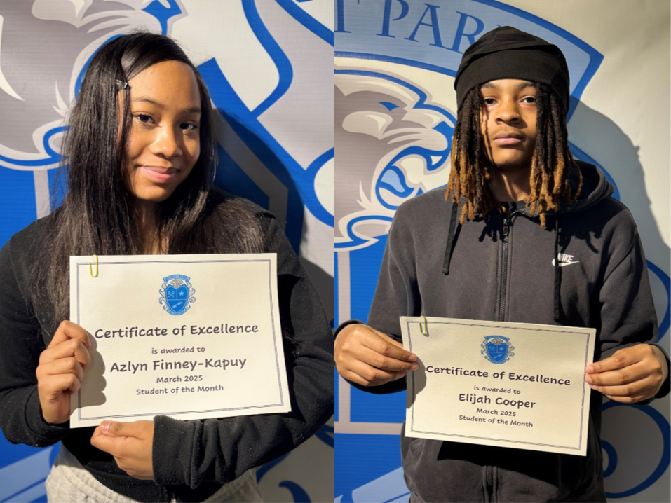 Forest Park Academy Students of the Month, Azzy and Tre